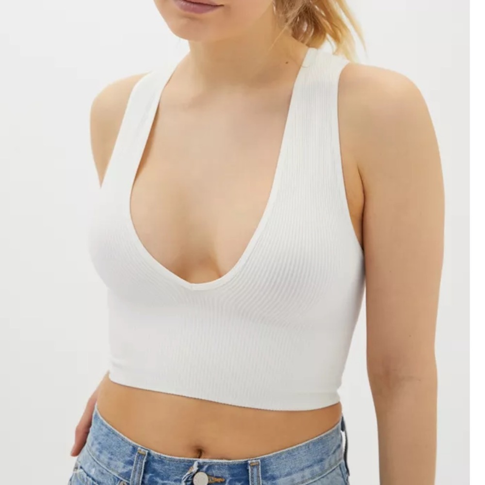 Out From Under Seamless Plunging Bra Top